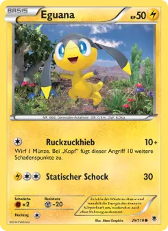 Pokémon-Karte Eguana 029/119