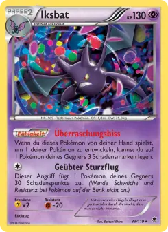 Pokémon-Karte Iksbat 033/119