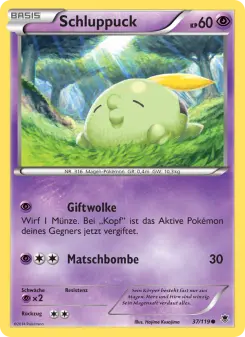 Pokémon-Karte Schluppuck 037/119