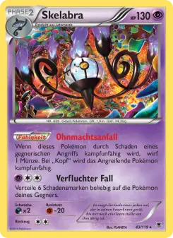Pokémon-Karte Skelabra 043/119