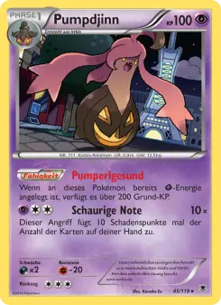 Pokémon-Karte Pumpdjinn 045/119