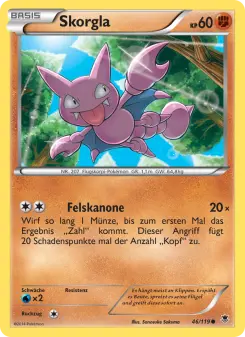 Pokémon-Karte Skorgla 046/119
