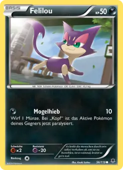 Pokémon-Karte Felilou 056/119