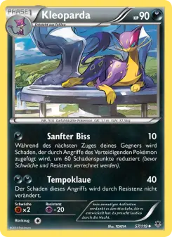 Pokémon-Karte Kleoparda 057/119
