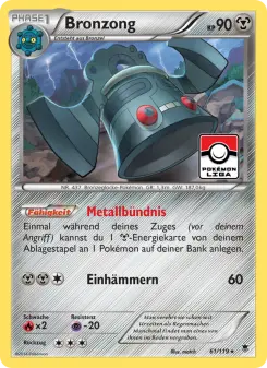Pokémon-Karte Bronzong 061/119