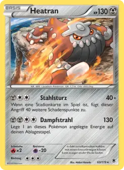 Pokémon-Karte Heatran 063/119