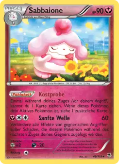 Pokémon-Karte Sabbaione 069/119