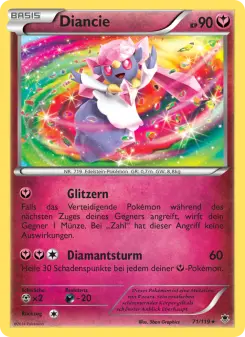 Pokémon-Karte Diancie 071/119