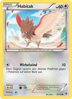 Pokémon-Karte Habitak 078/119