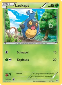 Pokémon-Karte Laukaps 008/119