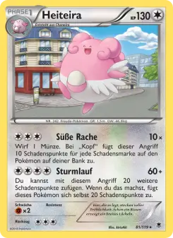 Pokémon-Karte Heiteira 081/119