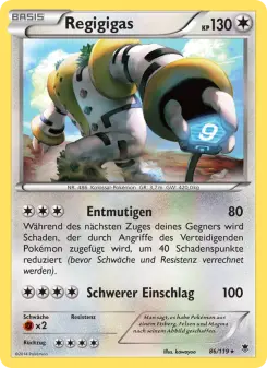Pokémon-Karte Regigigas 086/119