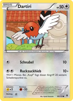 Pokémon-Karte Dartiri 089/119