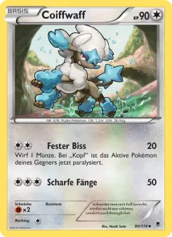 Pokémon-Karte Coiffwaff 090/119