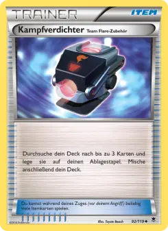 Pokémon-Karte Kampfverdichter Team Flare-Zubehör 092/119