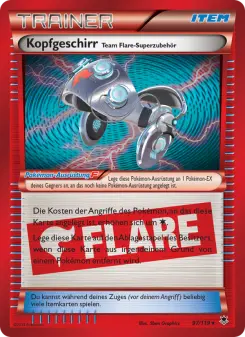 Pokémon-Karte Kopfgeschirr Team Flare-Superzubehör 097/119