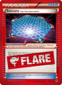 Pokémon-Karte Störnetz Team Flare-Superzubehör 098/119