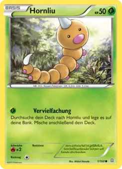 Pokémon-Karte Hornliu 001/160