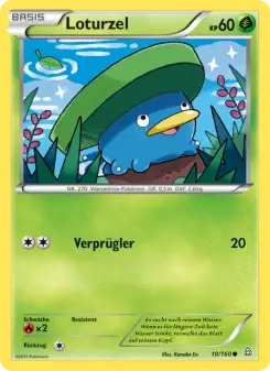 Pokémon-Karte Loturzel 010/160