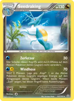 Pokémon-Karte Seedraking 107/160