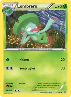 Pokémon-Karte Lombrero 011/160