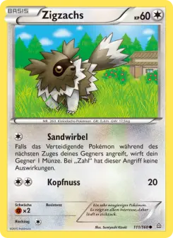Pokémon-Karte Zigzachs 111/160