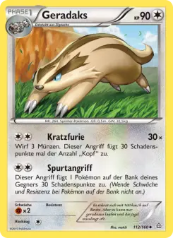Pokémon-Karte Geradaks 112/160