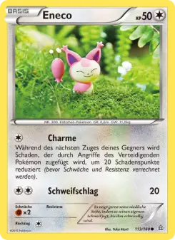 Pokémon-Karte Eneco 113/160