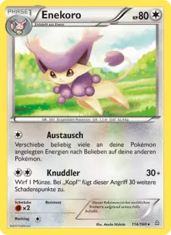 Pokémon-Karte Enekoro 114/160