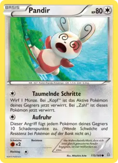 Pokémon-Karte Pandir 115/160