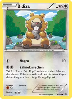 Pokémon-Karte Bidiza 116/160