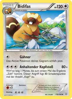 Pokémon-Karte Bidifas 118/160