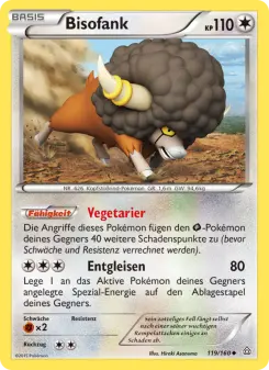 Pokémon-Karte Bisofank 119/160