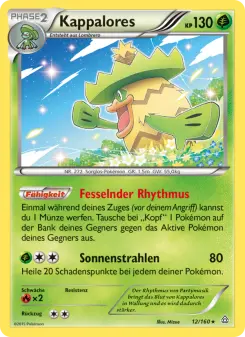 Pokémon-Karte Kappalores 012/160
