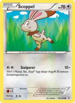Pokémon-Karte Scoppel 120/160
