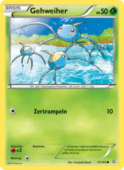 Pokémon-Karte Gehweiher 013/160