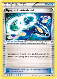 Pokémon-Karte Kyogres Geistesbund 132/160