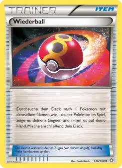Pokémon-Karte Wiederball 136/160