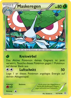 Pokémon-Karte Maskeregen 014/160