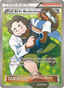 Pokémon-Karte Prof. Birks Beobachtungen 159/160