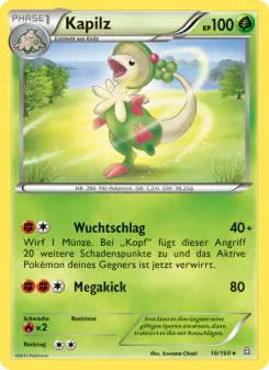 Pokémon-Karte Kapilz 016/160