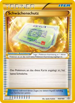Pokémon-Karte Schwächenschutz 164/160