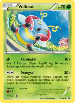 Pokémon-Karte Volbeat 017/160