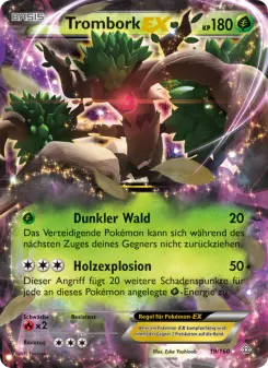 Pokémon-Karte Trombork EX 019/160