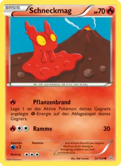 Pokémon-Karte Schneckmag 022/160