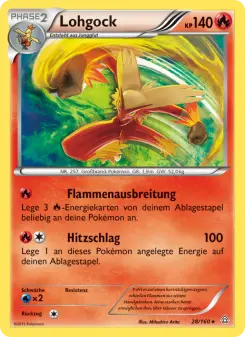 Pokémon-Karte Lohgock 028/160