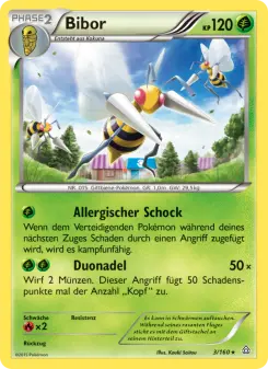 Pokémon-Karte Bibor 003/160