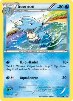 Pokémon-Karte Seemon 031/160