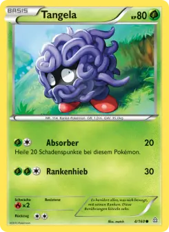 Pokémon-Karte Tangela 004/160