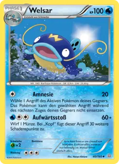 Pokémon-Karte Welsar 040/160